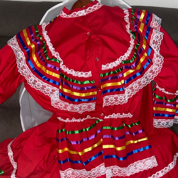 RED FOLKLÓRICO DRESS - Picture 3 of 3